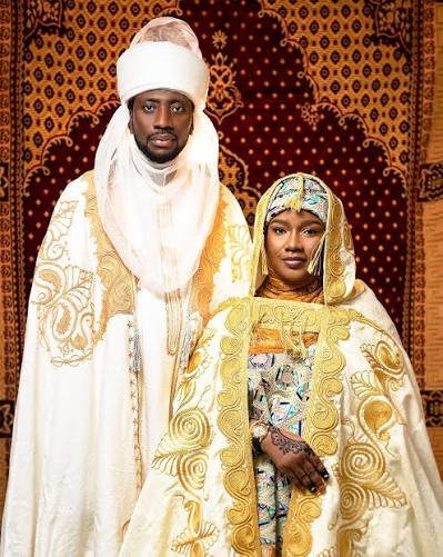 Image illustrating Hausa traditional wedding attire