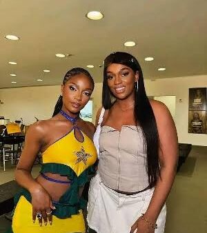Featured image for the story on Ayra Starr's family promoting her Starr Girl album in Lagos