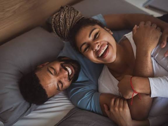 Couple spending time together
